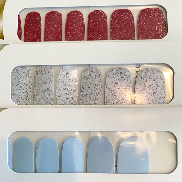 NEW SEALED Lot of 6 Color Street 100% Real Nail Polish Strips + 2 Free Accents - Picture 2 of 7